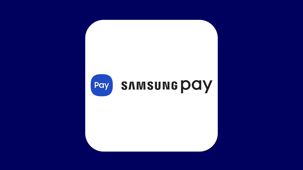 Samsung Pay SMALL DARK blue background